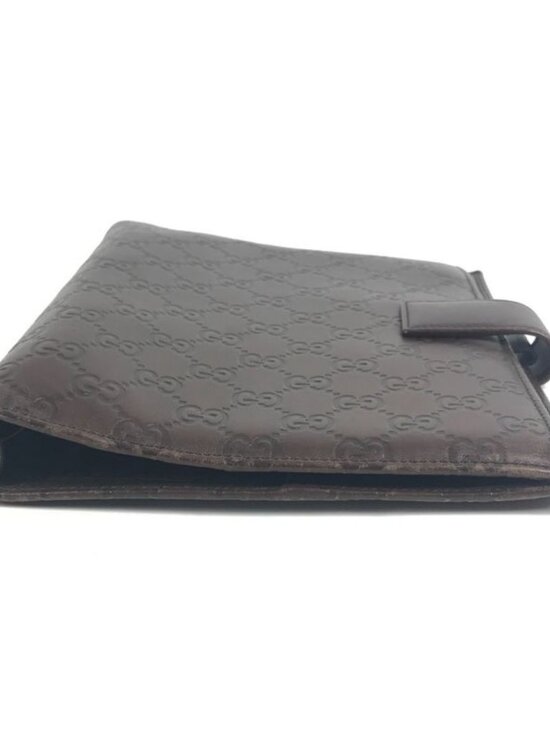 Gucci Note Cover Guccissima Logo GG Leather Brown main image 9